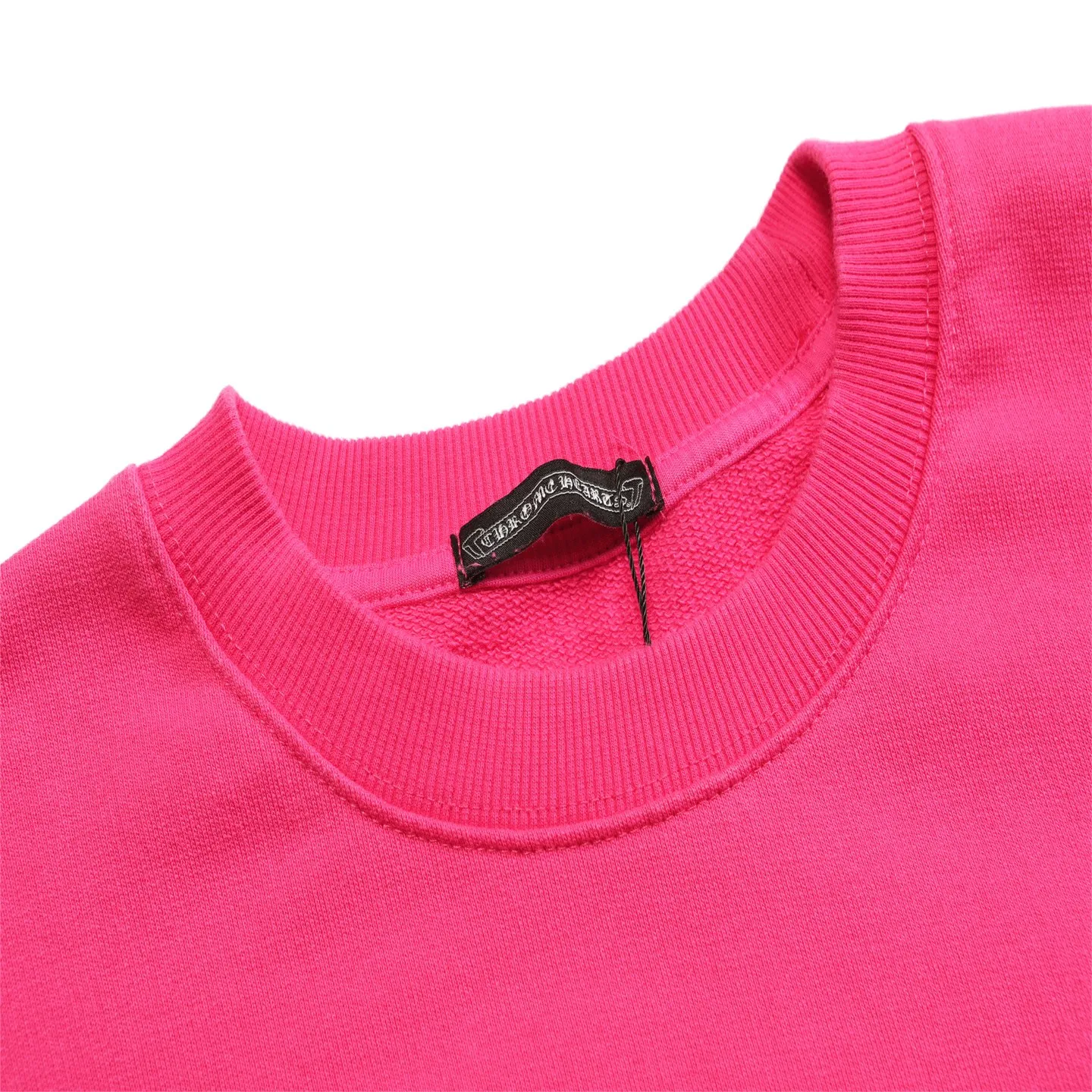 P310 Chrome Hearts Chrome Hearts Cross Horseshoe Sanskrit Washed Tie-Dye Sweatshirt Size: SMLXL Color: Pink Black
